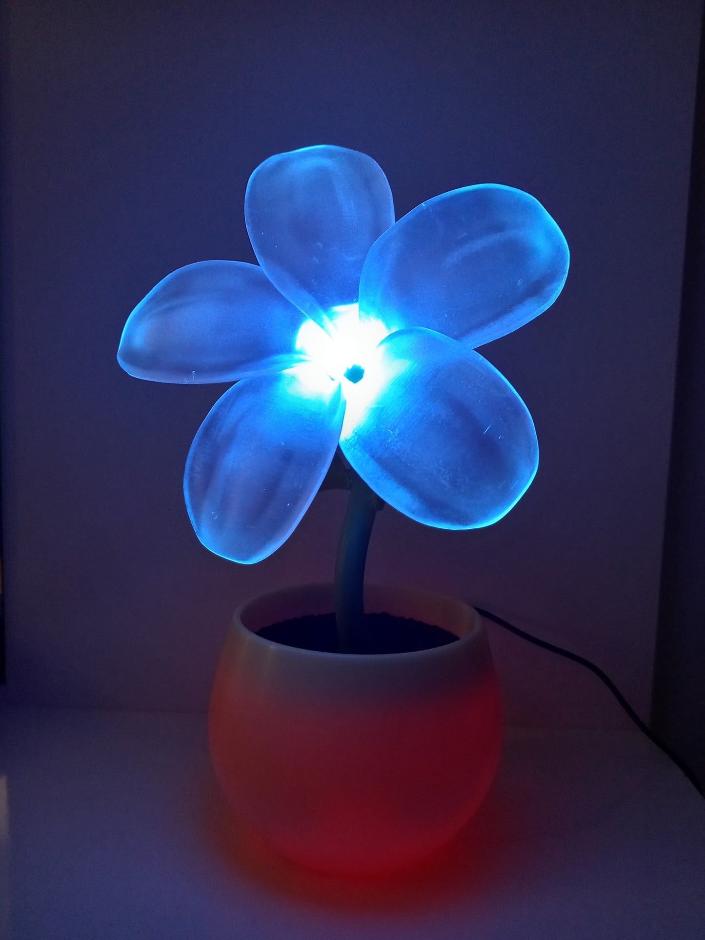Flower night light color RGB